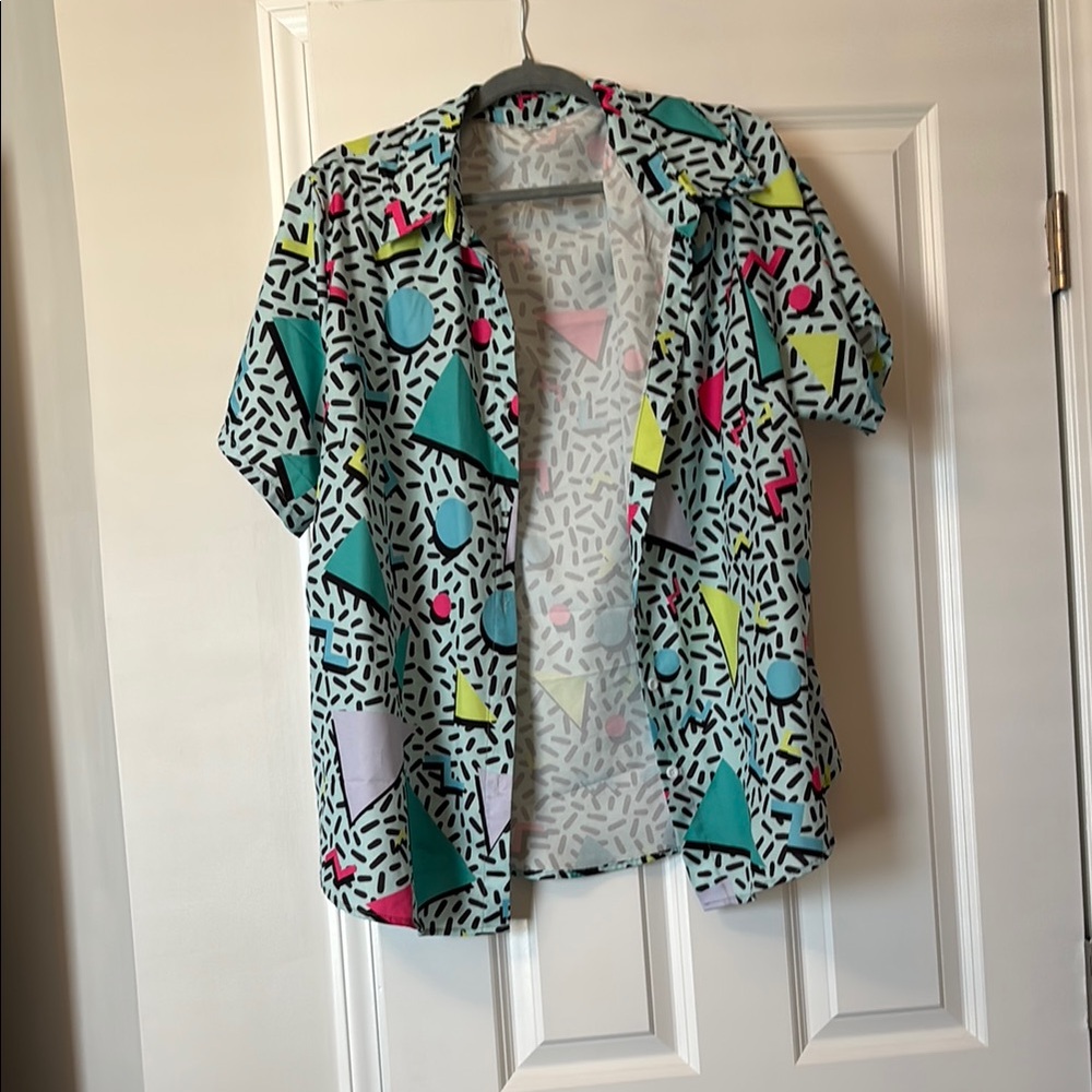 Colorful Geometric Pattern Shirt